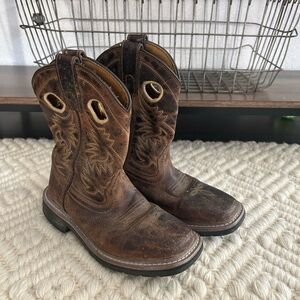 Dan Post Amarillo Kids Leather Cowboy Boots